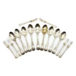 A set of six Victorian silver Kings pattern tablespoons,