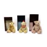 Three Steiff teddy bears,