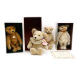 Four Steiff teddy bears,