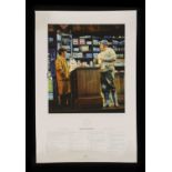 A Ronnie Barker & Ronnie Corbett lithograph,