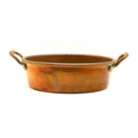 A late Victorian copper preserve pan,