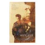 A double sided film poster titled Mystic River,