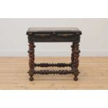 A Portuguese colonial rosewood table,