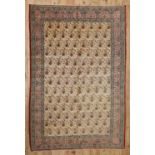 A Qum wool carpet with silk highlights,