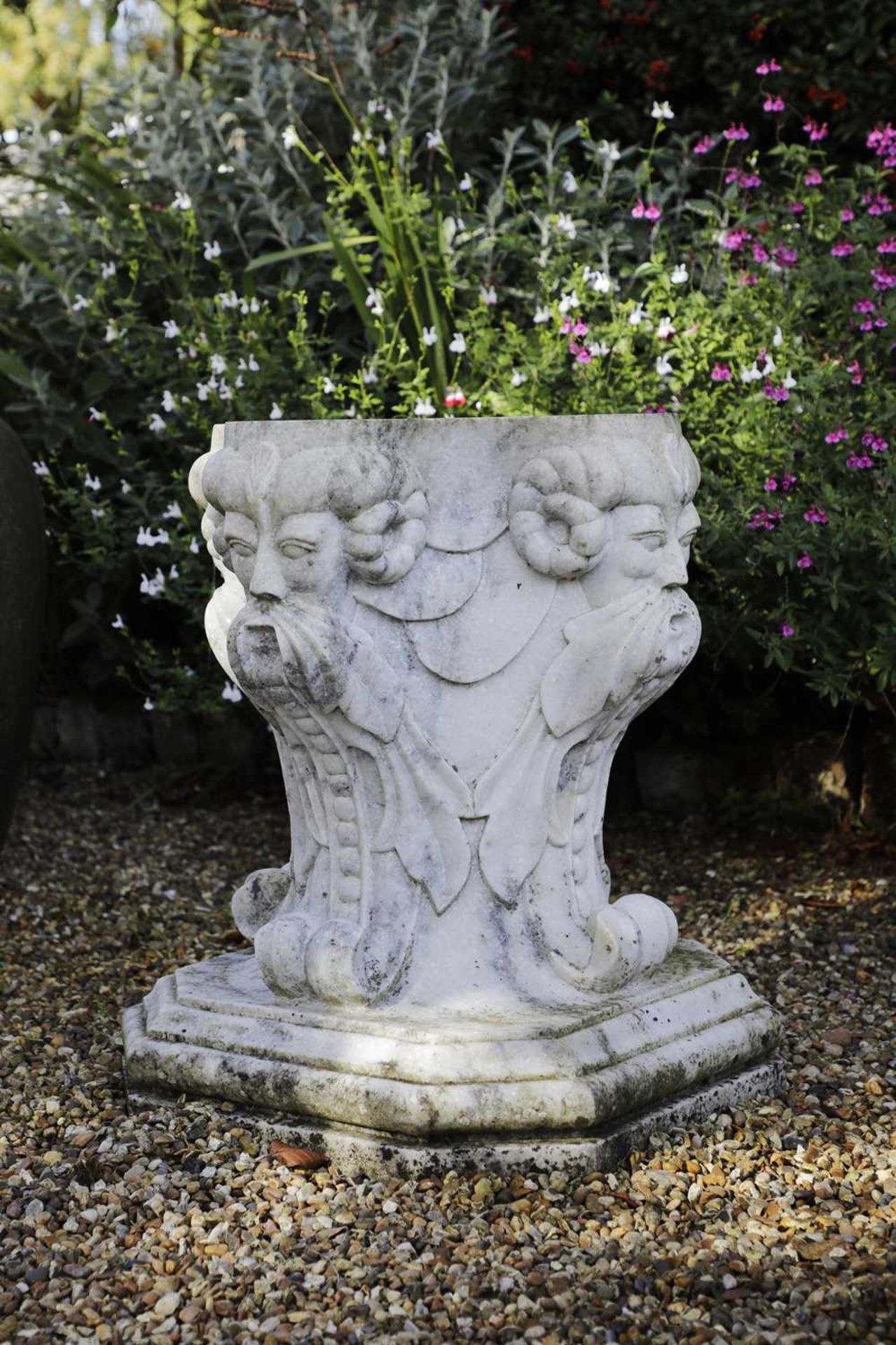 A pair of carved marble stands, - Image 2 of 4