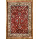 A Persian wool carpet,