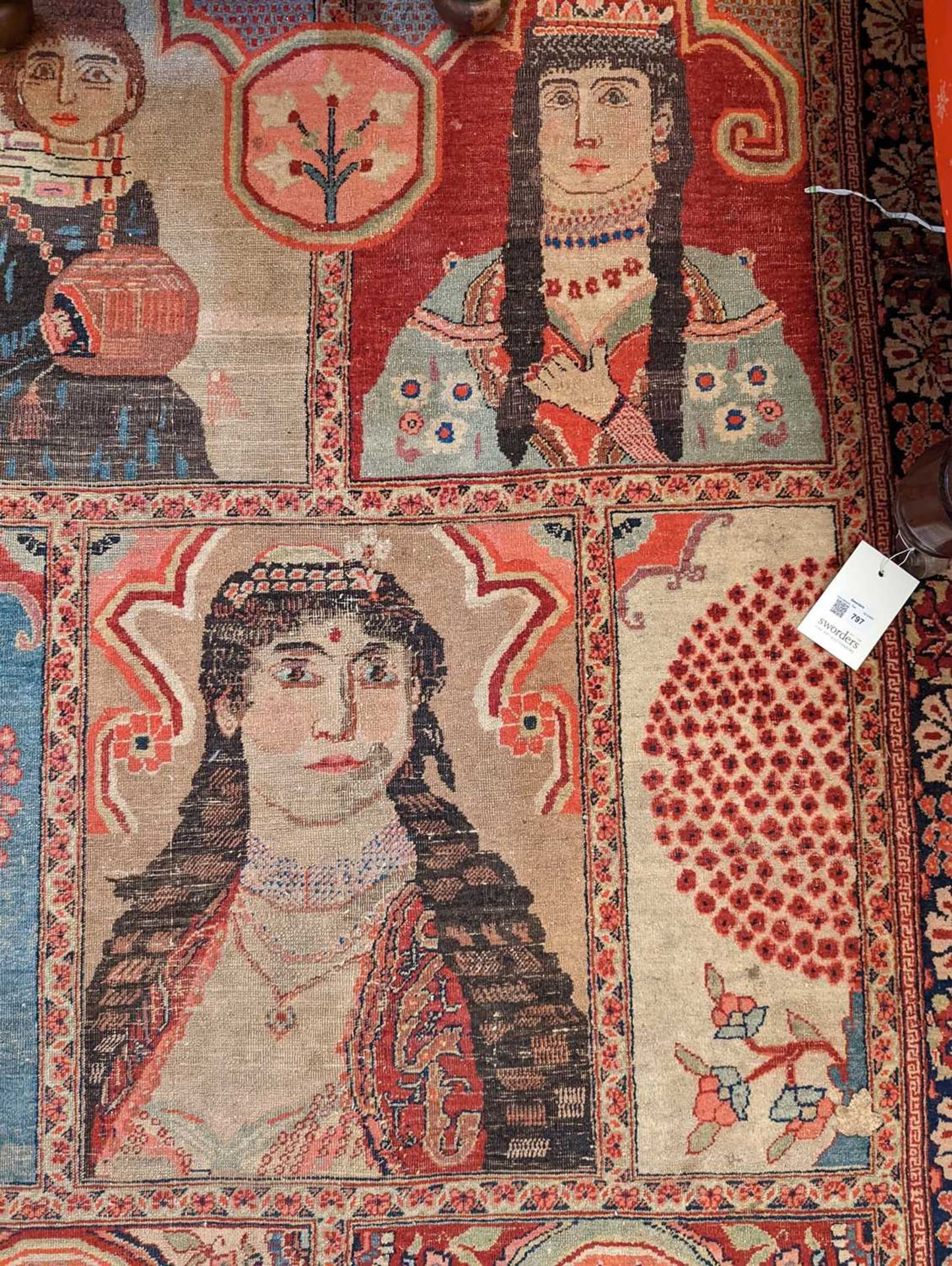 A pair of fine Persian pictorial wool rugs, - Bild 16 aus 20