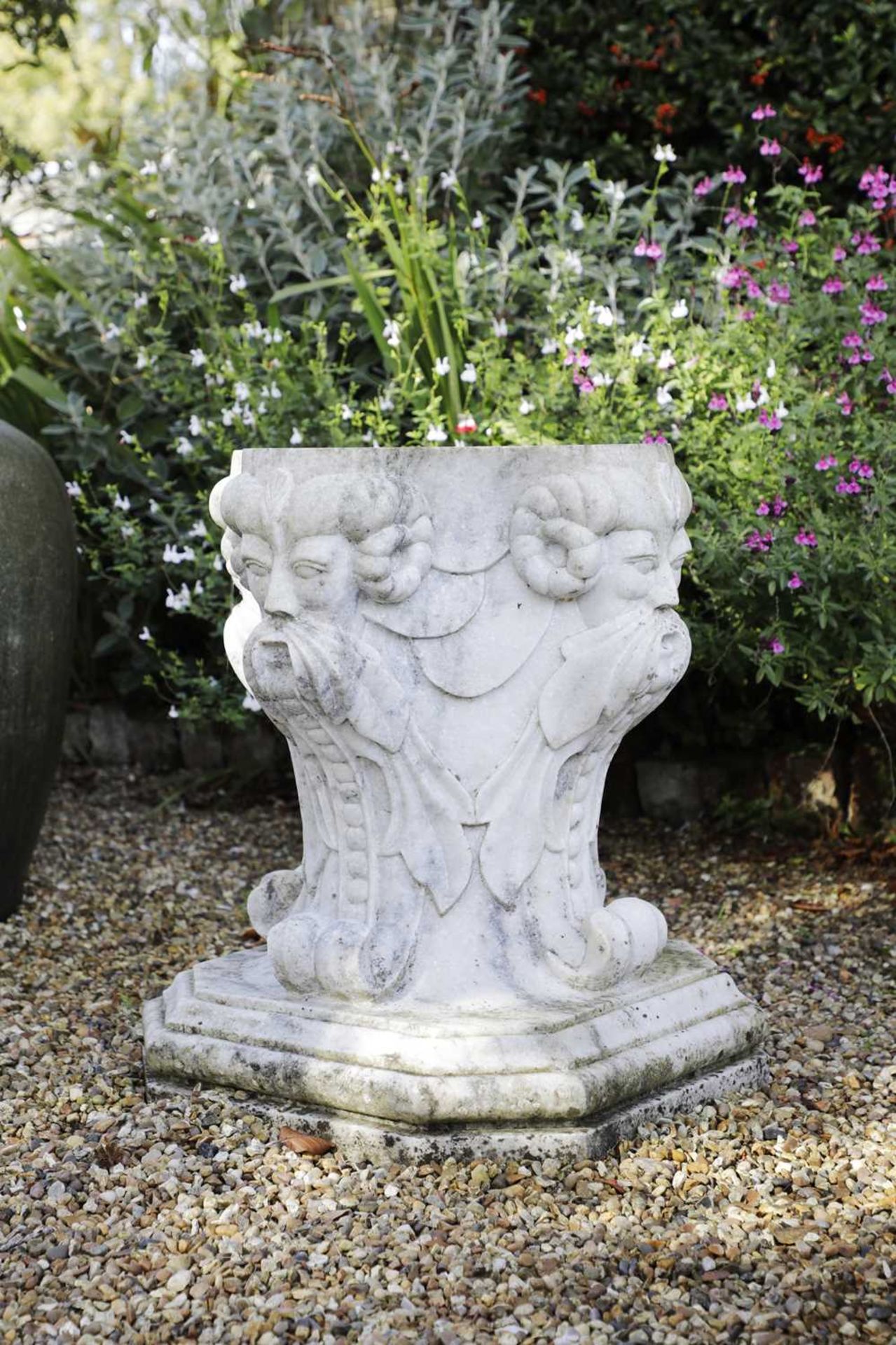 A pair of carved marble stands, - Image 3 of 4