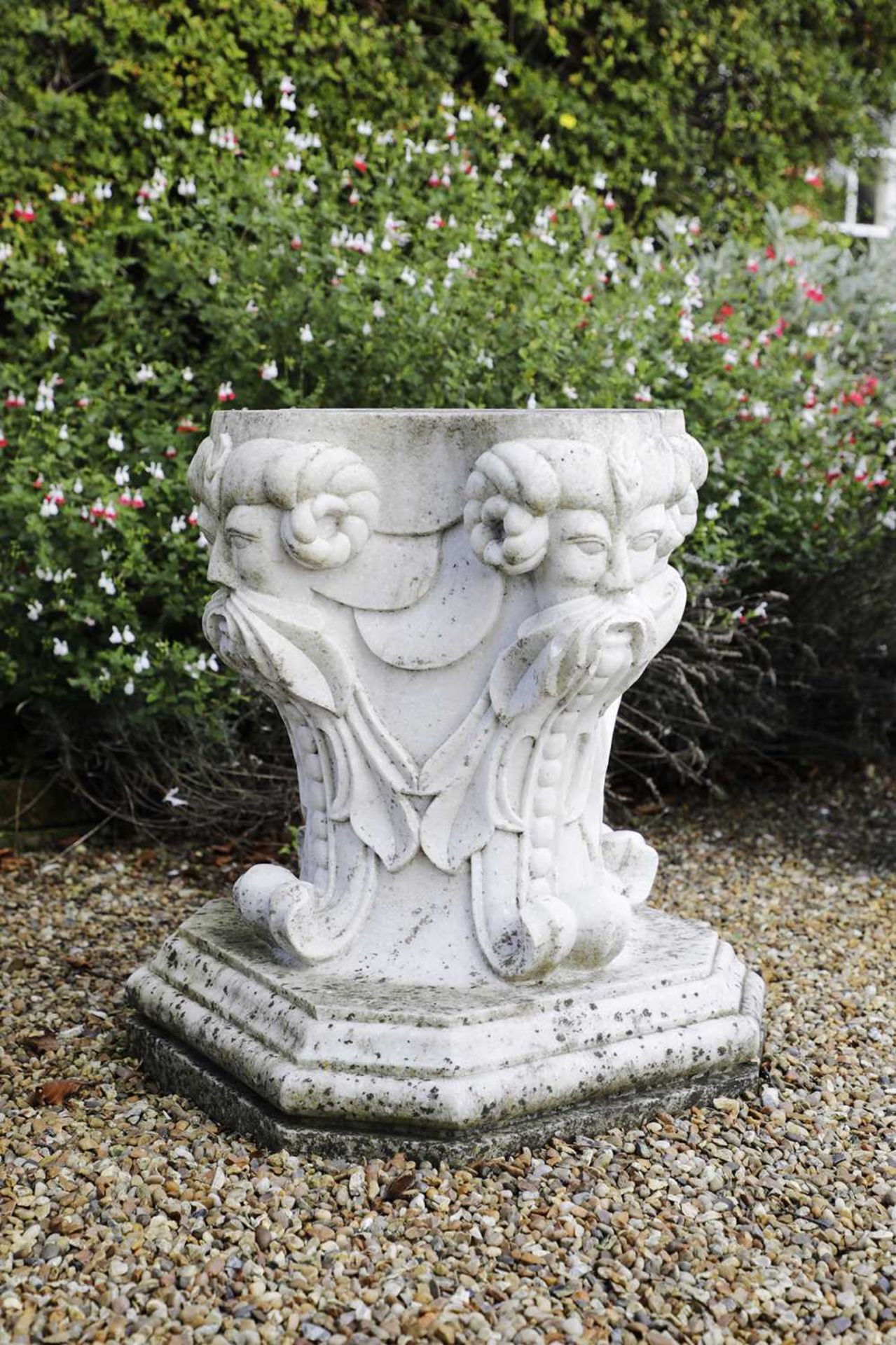 A pair of carved marble stands, - Image 4 of 4