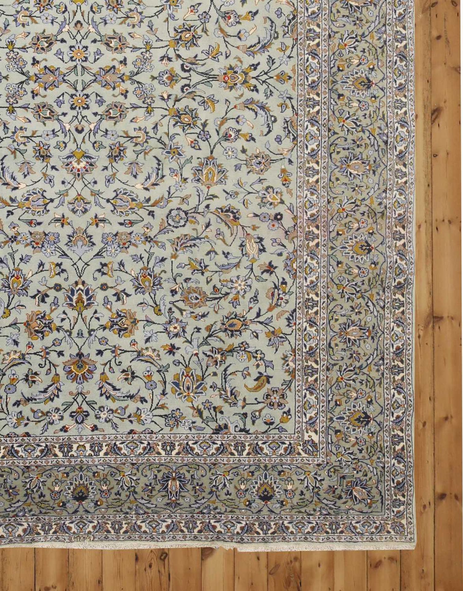 A Persian wool carpet, - Bild 5 aus 6