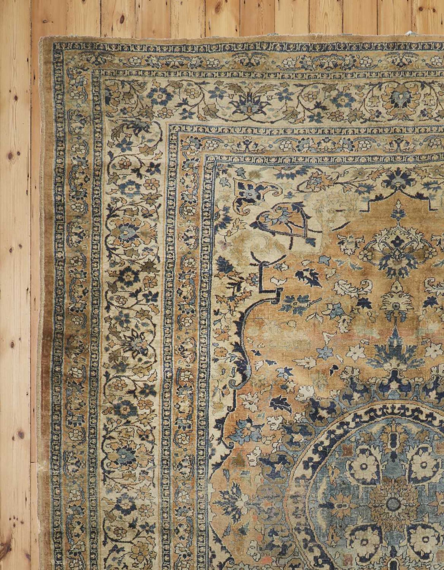 A fine North-West Persian silk rug, - Bild 2 aus 15
