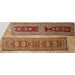 Two Persian-style wool runners,