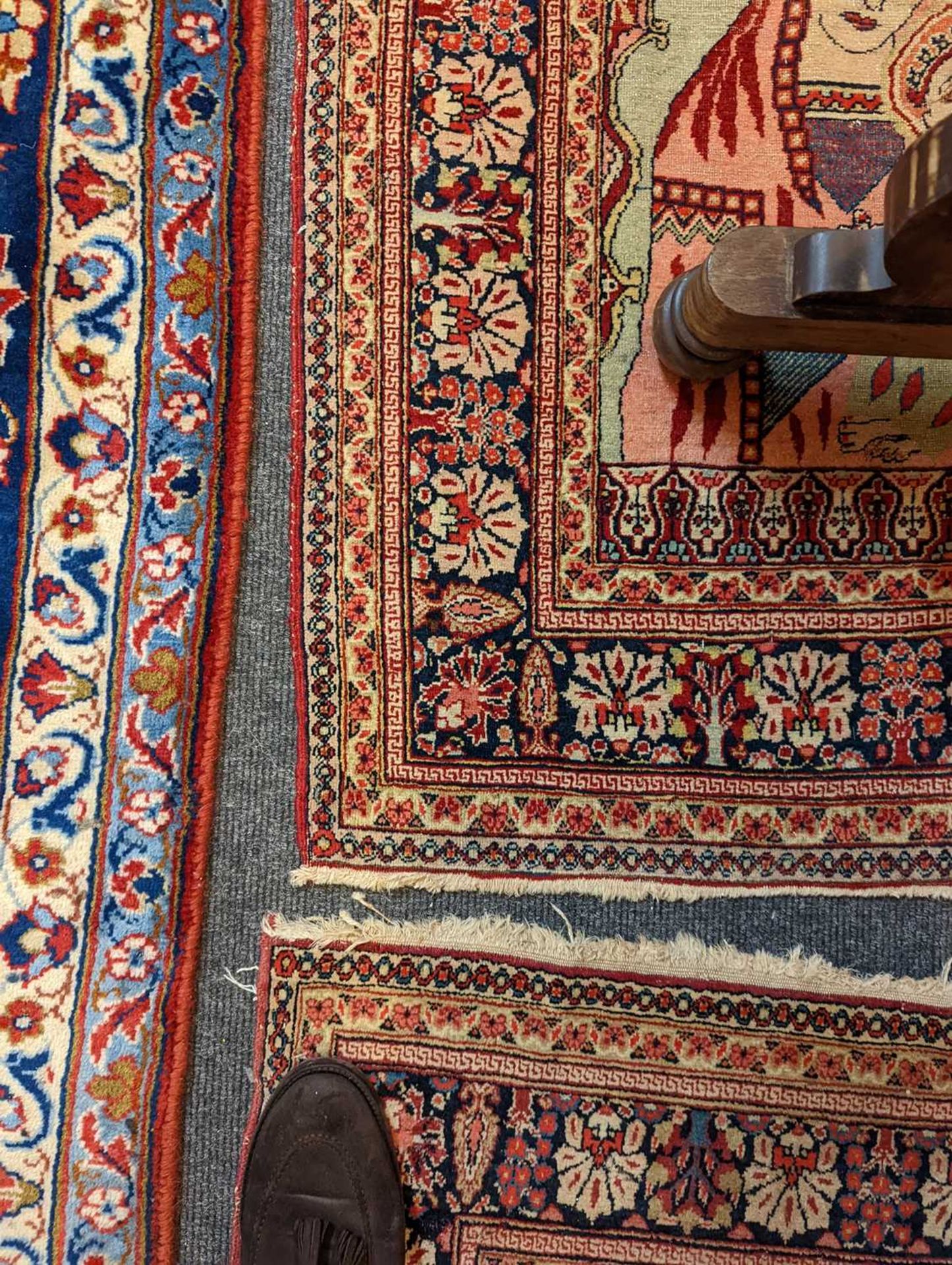 A pair of fine Persian pictorial wool rugs, - Bild 17 aus 20