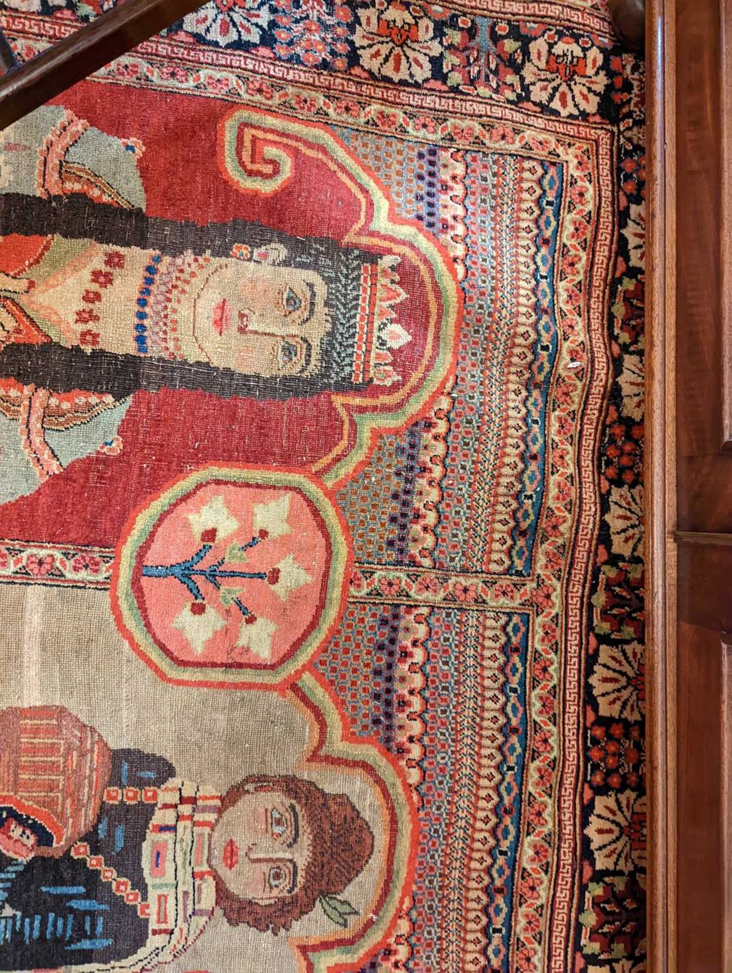 A pair of fine Persian pictorial wool rugs, - Bild 8 aus 20