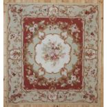 An Aubusson-style flatweave carpet,