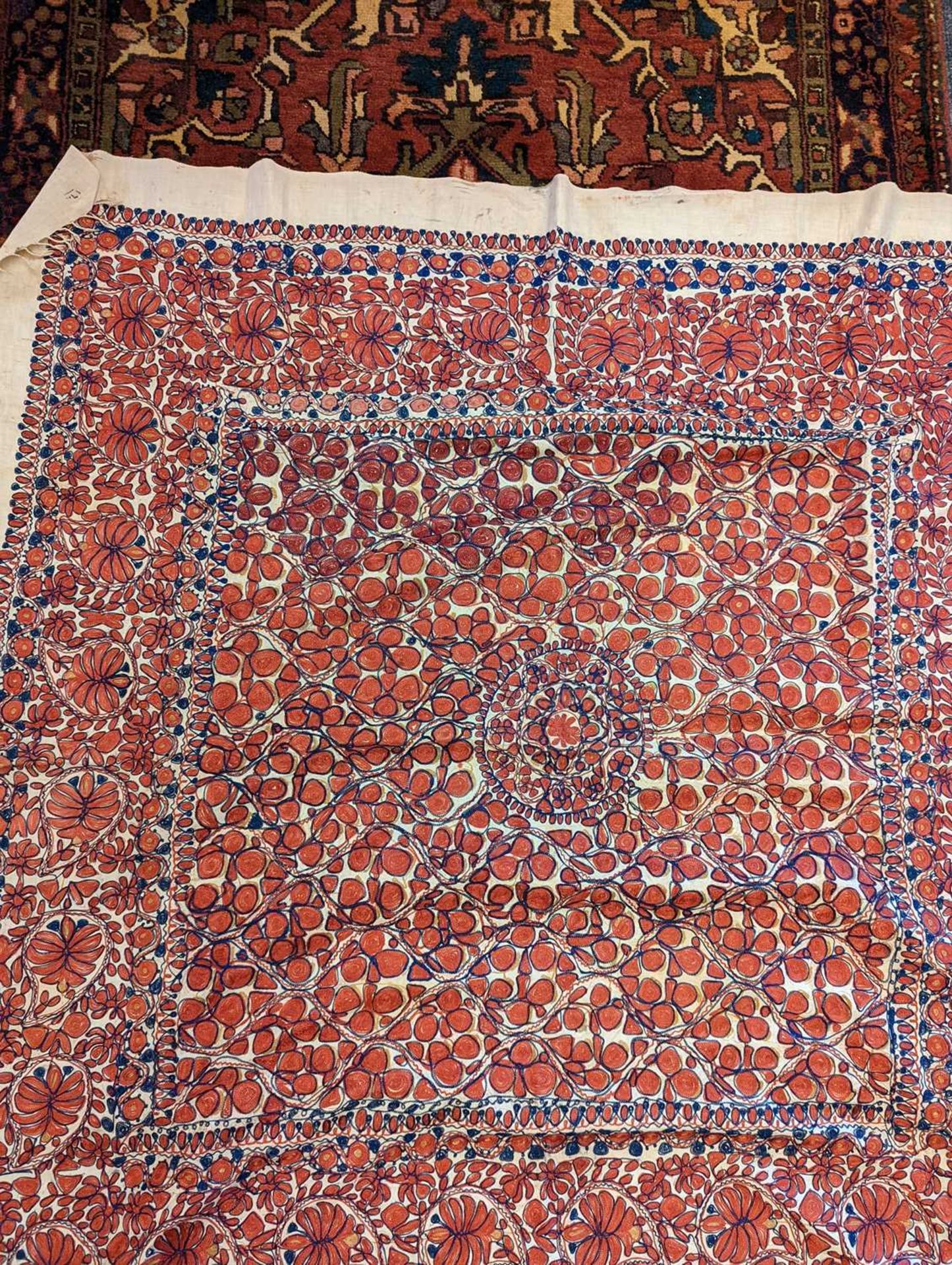 A Suzani textile, - Bild 11 aus 19