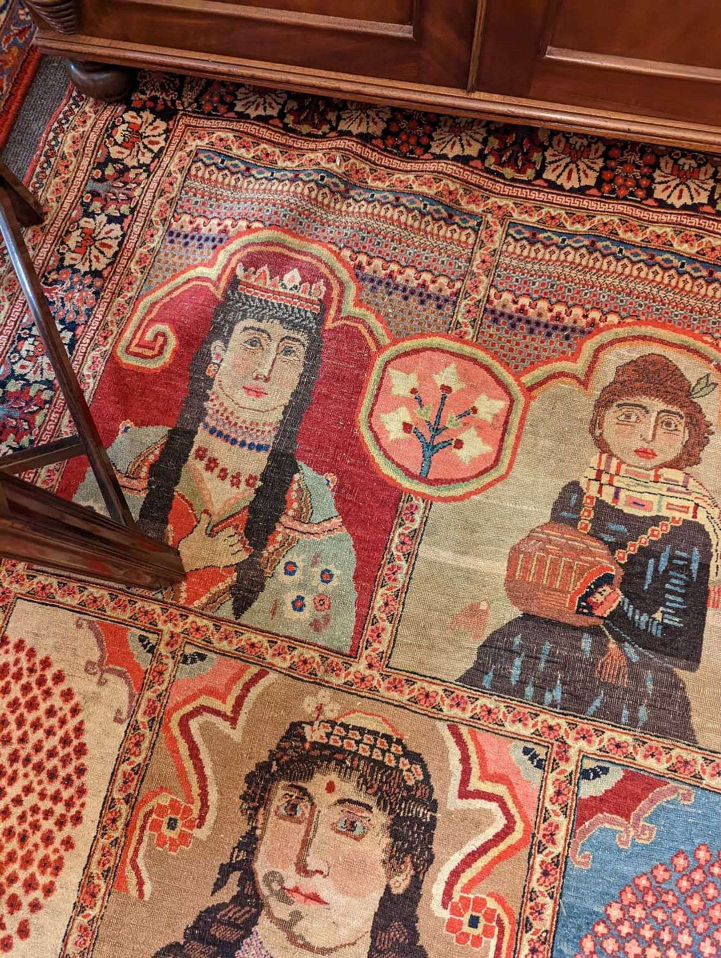 A pair of fine Persian pictorial wool rugs, - Bild 20 aus 20