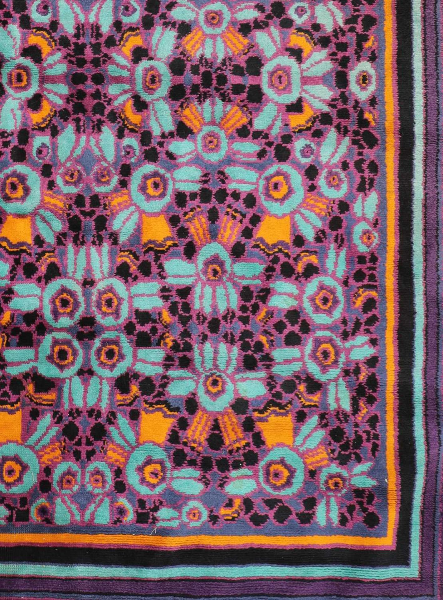 A French wool rug, - Bild 5 aus 6