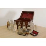 A George lll mahogany apothecary's cabinet,