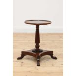 A small yew wine table,