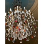 A Schonbek 'Renaissance' gilt-metal and cut-glass chandelier,