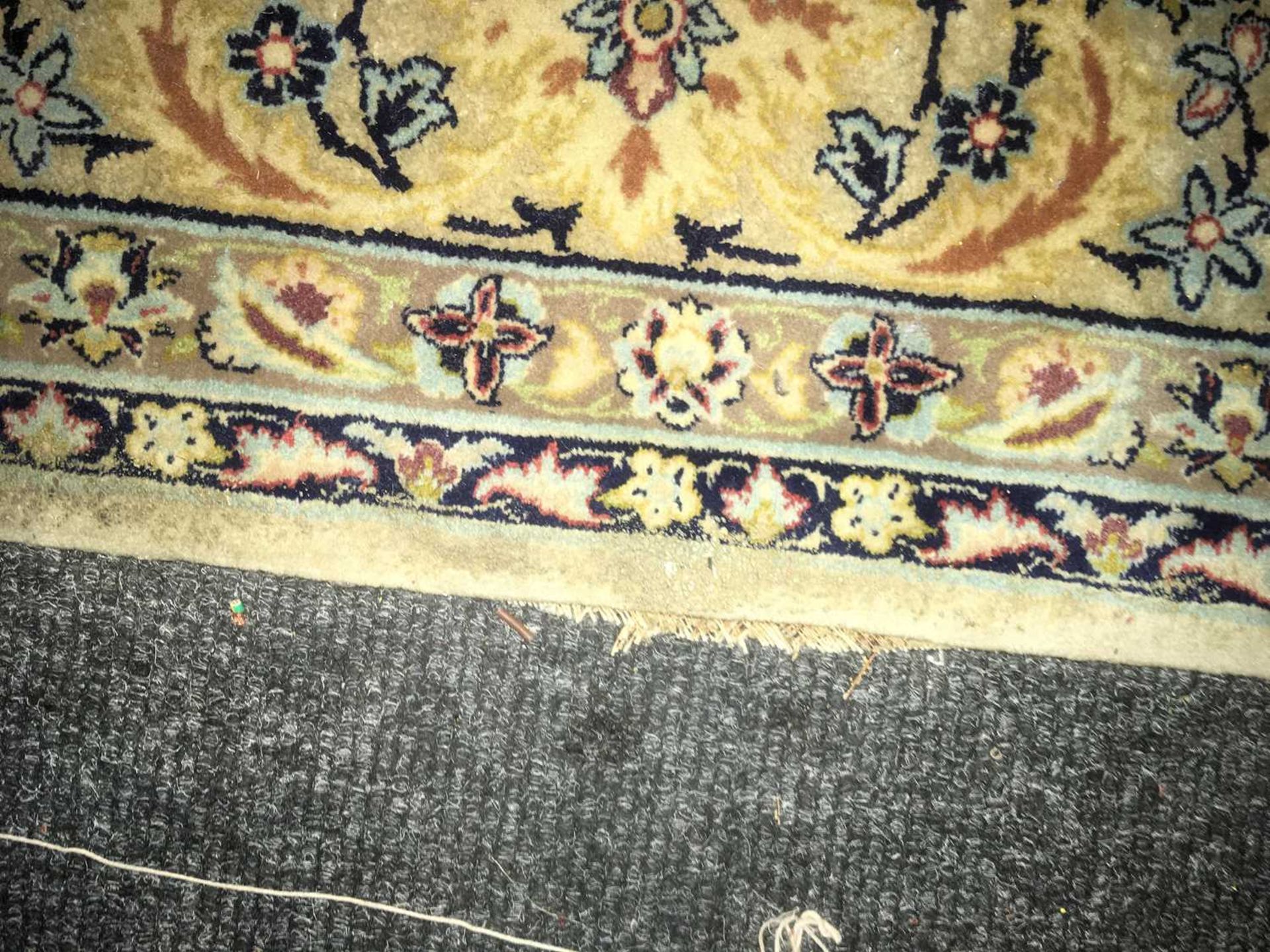 A Persian silk rug, - Image 7 of 12