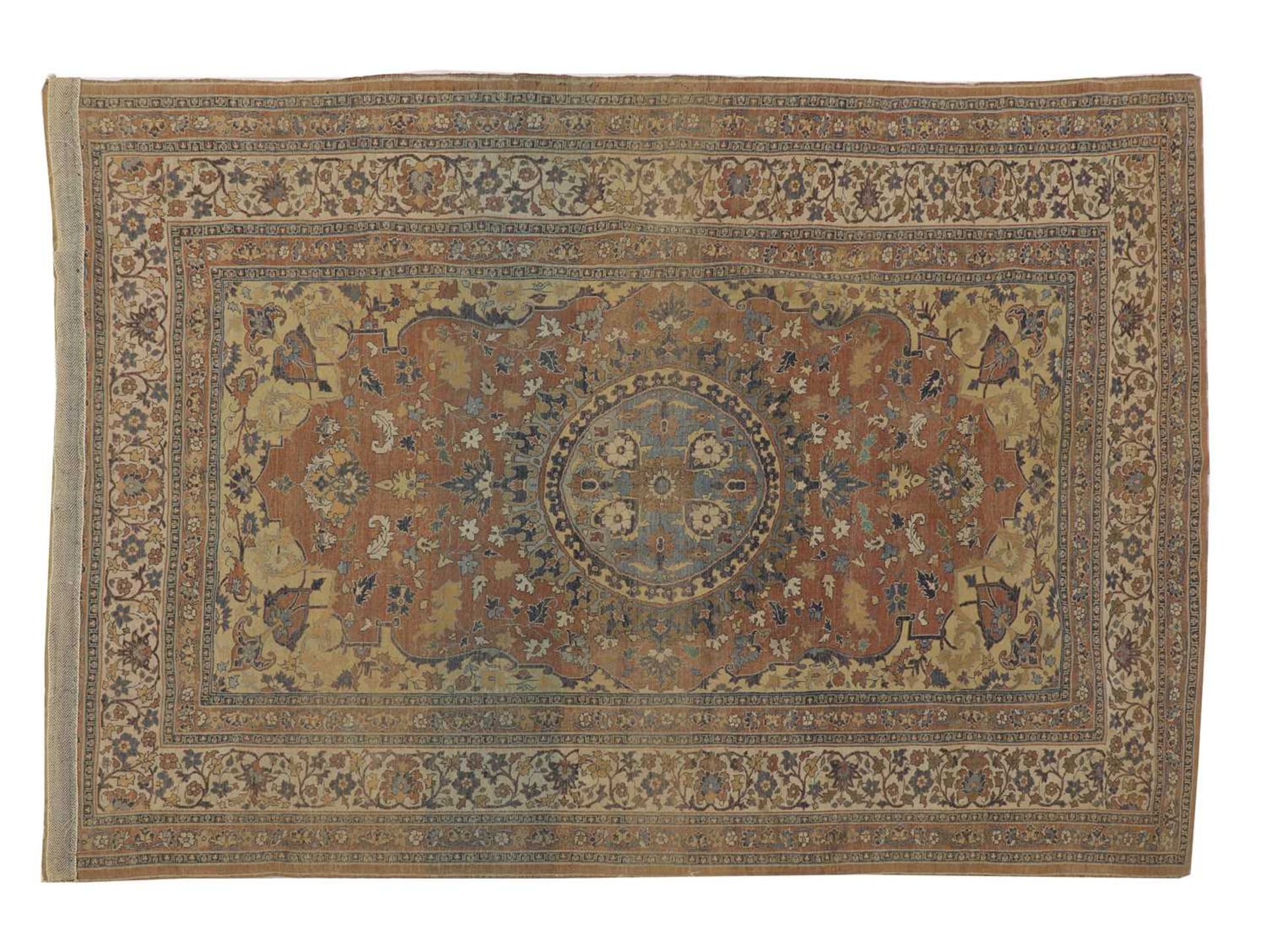 A fine North-West Persian silk rug, - Bild 6 aus 15