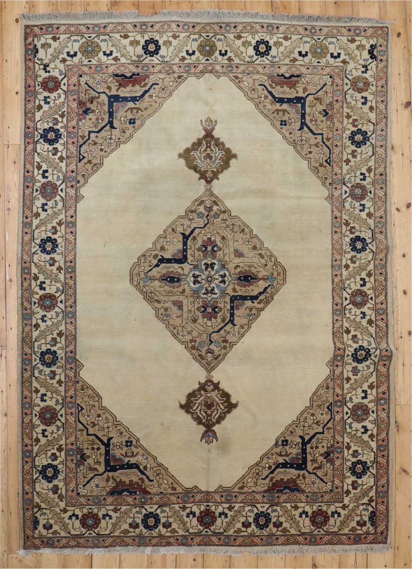 A Persian wool carpet,