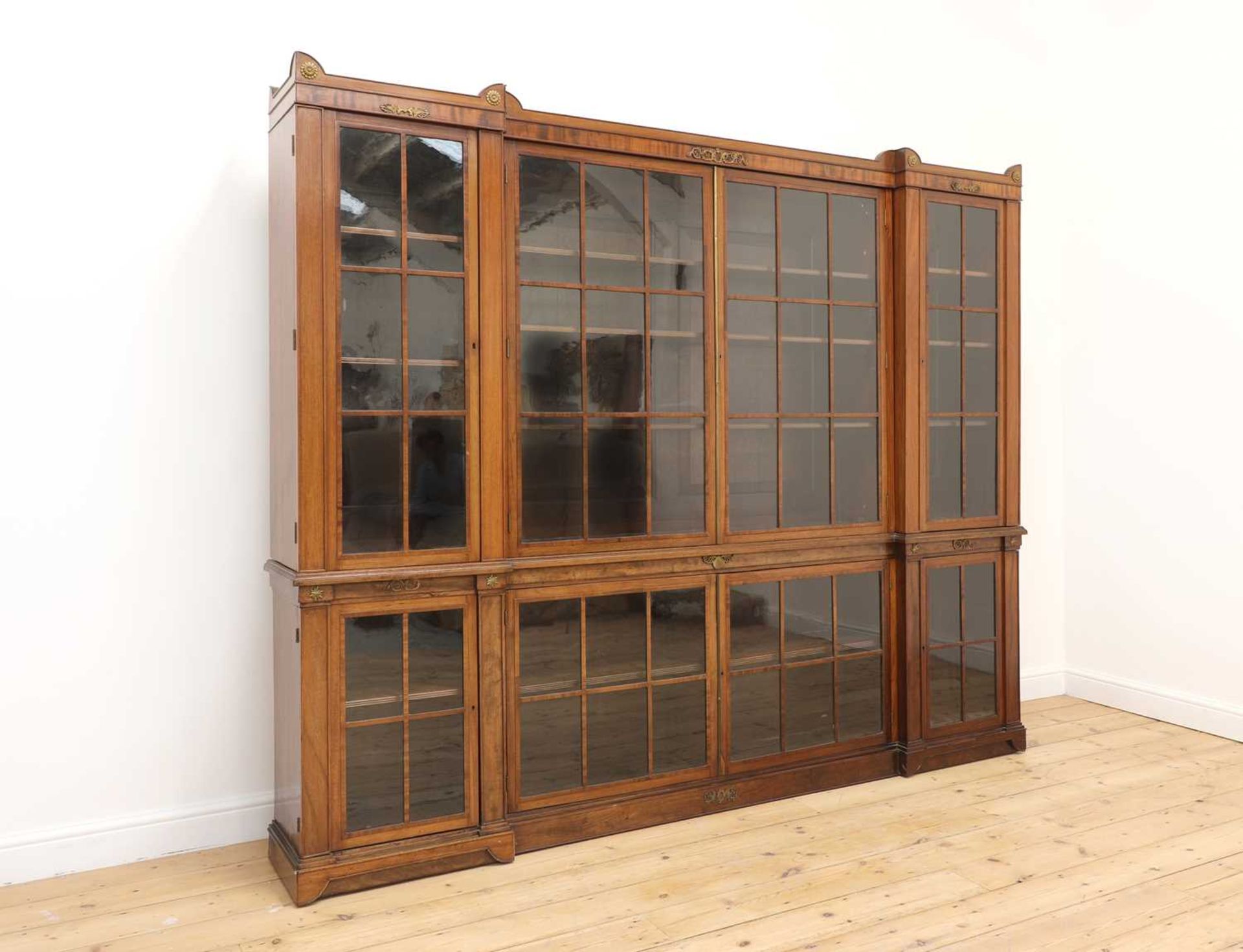A mahogany library bookcase, - Image 2 of 6