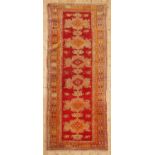 An Oushak wool runner,