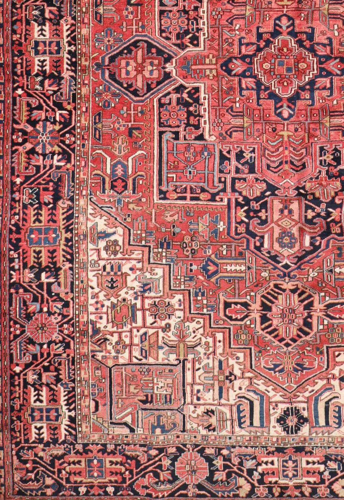 An Heriz wool carpet, - Image 4 of 6