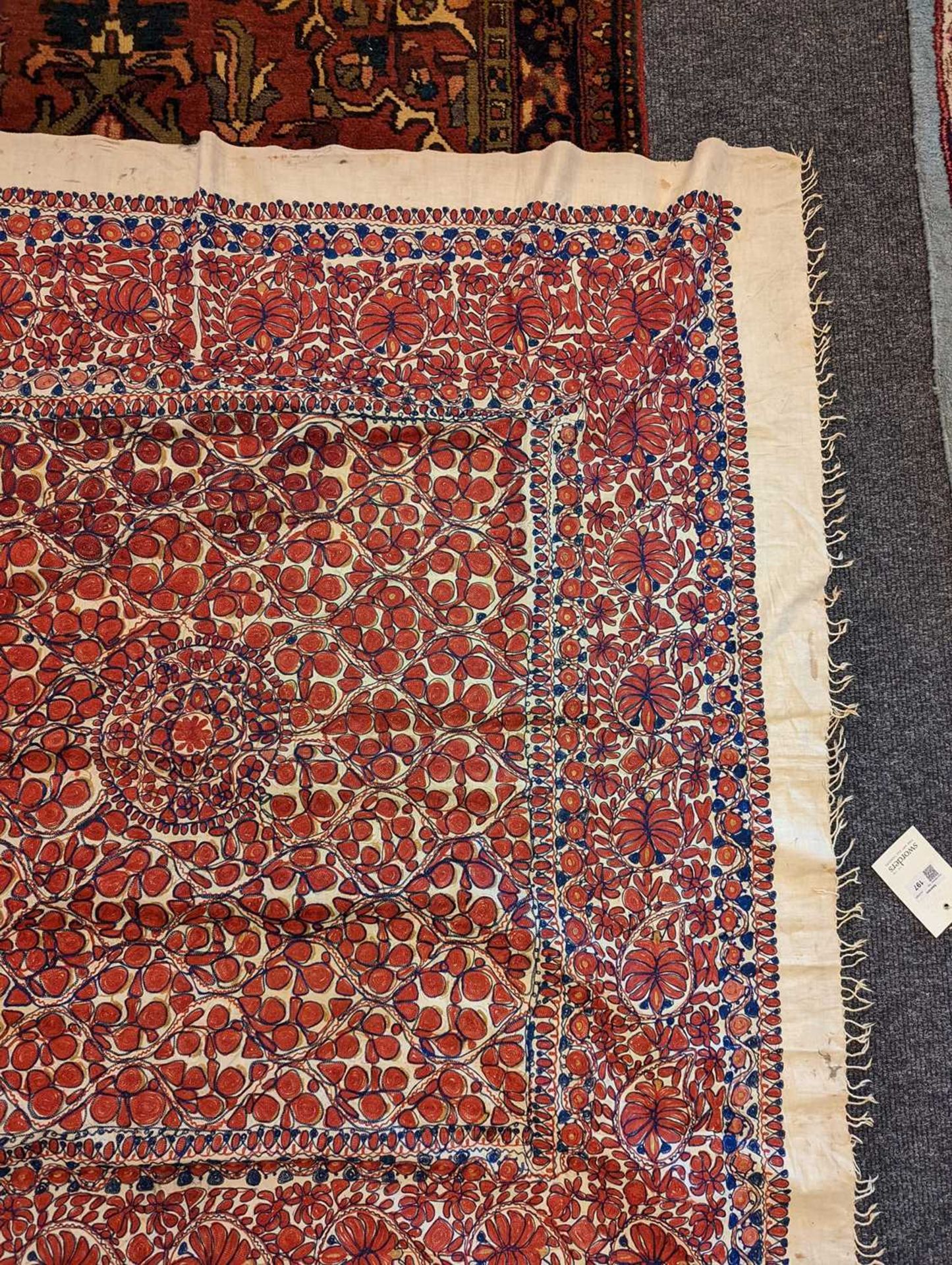 A Suzani textile, - Bild 10 aus 19
