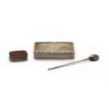 A William IV silver snuff box,