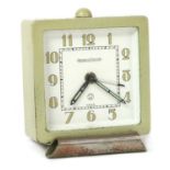 An Art Deco Jaeger-LeCoultre two day travel alarm clock,
