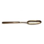 A George III silver marrow scoop,