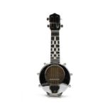 A novelty musical banjo decanter,