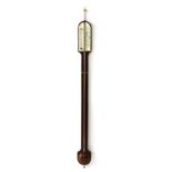 A 20th century mahogany stick barometer,