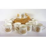 A 12-place Royal Worcester fine bone china coffee service; commemorating the marriage of HRH