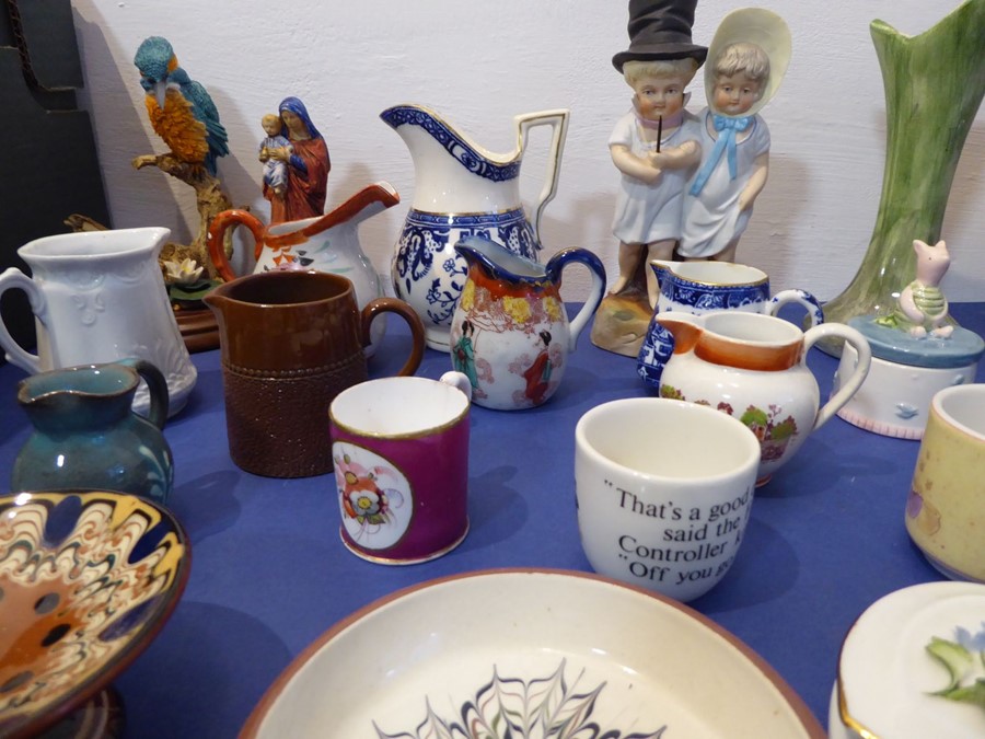 Various small decorative ornamental ceramics to include miniature jugs, teawares, cups and - Image 3 of 9