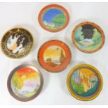 A collection of six boxed Royal Worcester fine bone china miniature dishes, 'The Art Deco