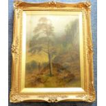 CHARLES STUART (1838-c. 1907); a good gilt-framed and glazed late 19th century oil on canvas