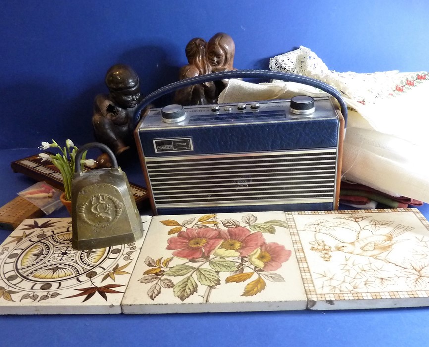 A compact Roberts radio, the Rambler II (approx 9" in length) in working order; together with