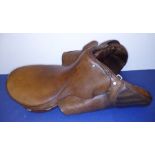 A brown-leather saddle by Hayes (Cirencester)