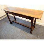 A Titchmarsh & Goodwin oak return table, bespoke to complement lot 359