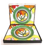 Clarice Cliff Collector's Club - 'The Art of Bizarre - 2000 Collection': a pair of boxed ceramic