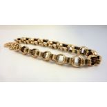 A heavy Victorian 9-carat gold bracelet (19.26g) (The cost of UK postage via Royal Mail Special