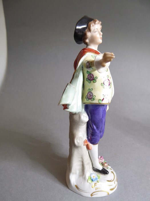 A pair of early 20th century figures: the male with outstretched right arm and lute-like instrument, - Image 7 of 26