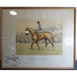SNAFFLES (Charles Johnson Payne, 1884-1967), 'The One to Carry Your Half-crown', colour print signed