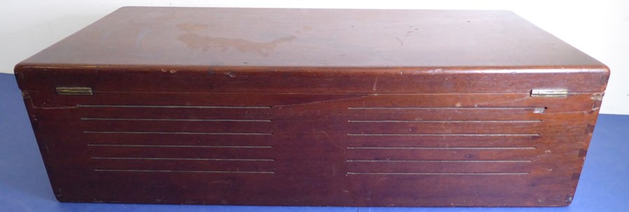 A good quality George III period rectangular mahogany box; the hinged lid above an elliptical - Image 6 of 6