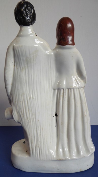 A circa 1862 Victorian Staffordshire pottery figure, 'Prince & Princess'; Alexandra of Denmark and - Image 6 of 12